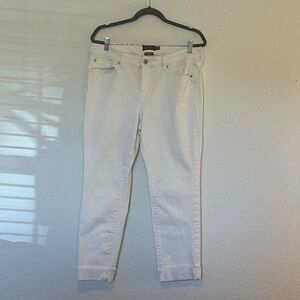 torrid White Cropped Slim Jeans